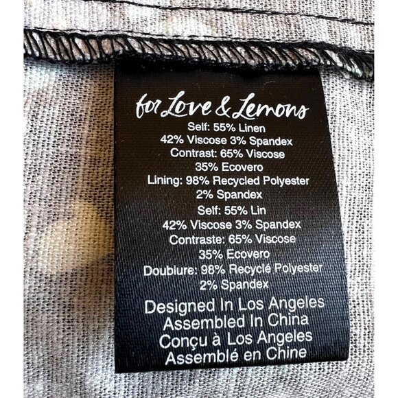 FOR LOVE & LEMONS - ROBIN RUCHED & RUFFLED BLACK FLORAL MINI DRESS NEW -SMALL - Picture 16 of 16